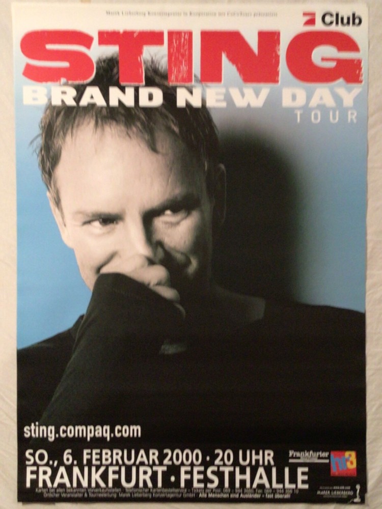 Sting 2000 German Tour Poster  The Police