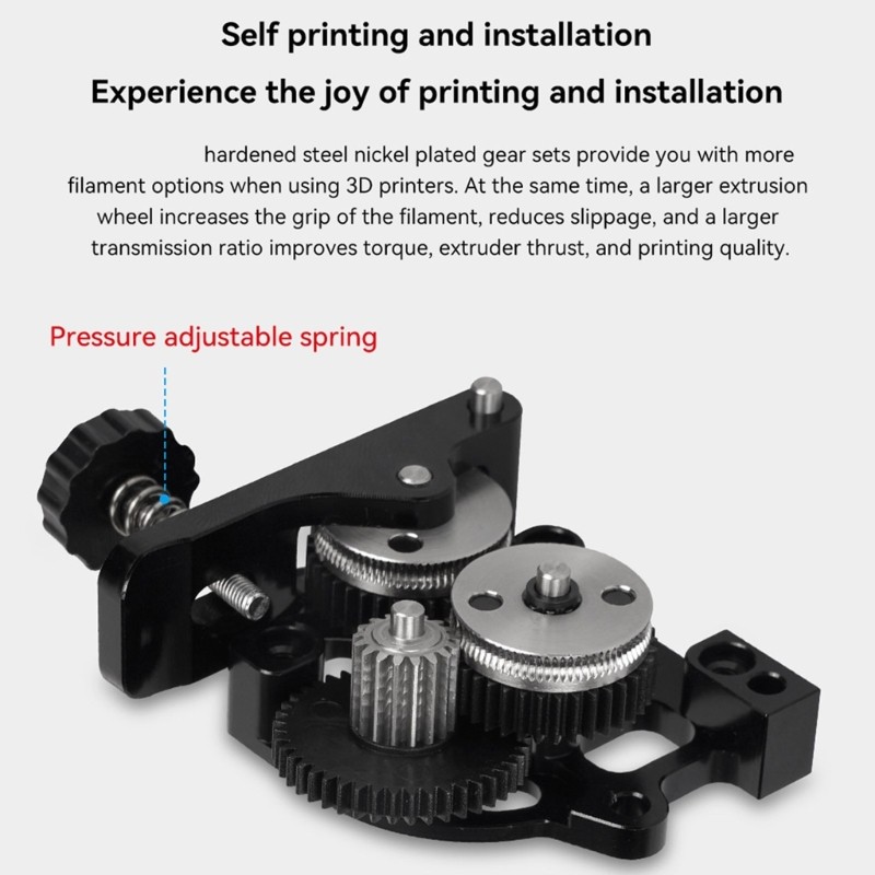Precise Gear Components for HGX Extruder with Optimaled 3D Printing Experience