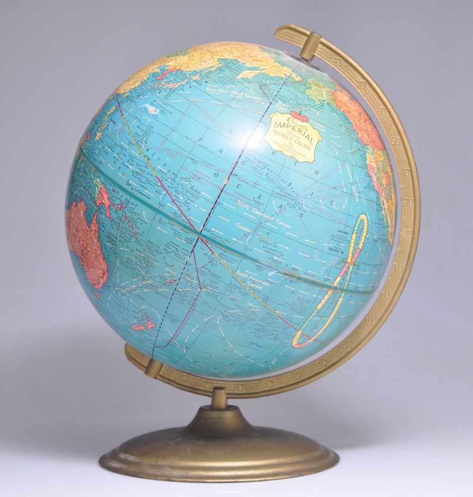 Vintage CRAM's IMPERIAL 12" World Globe
