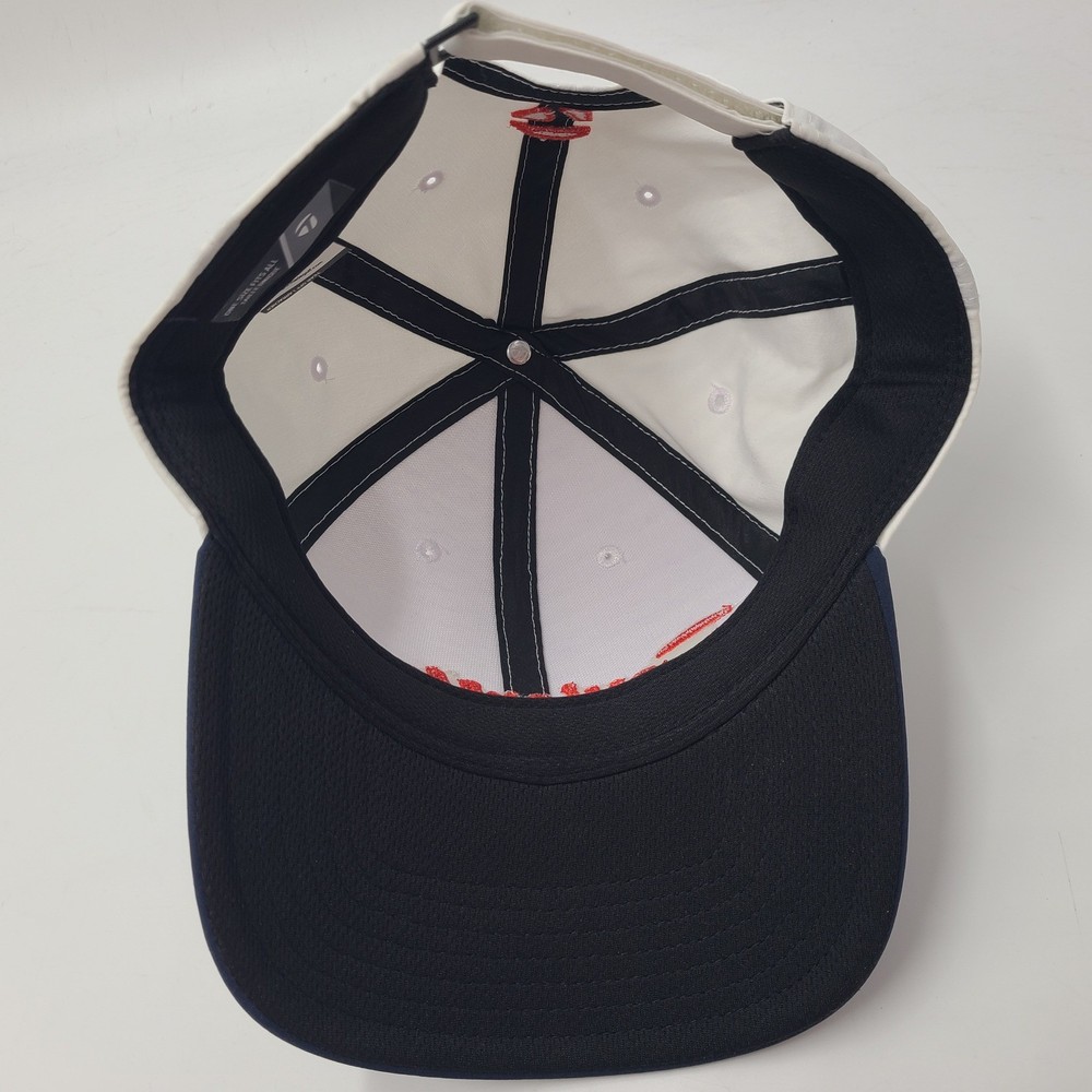 TaylorMade Hat Adjustable White Blue Red Golf Performance Polyester Casual Men