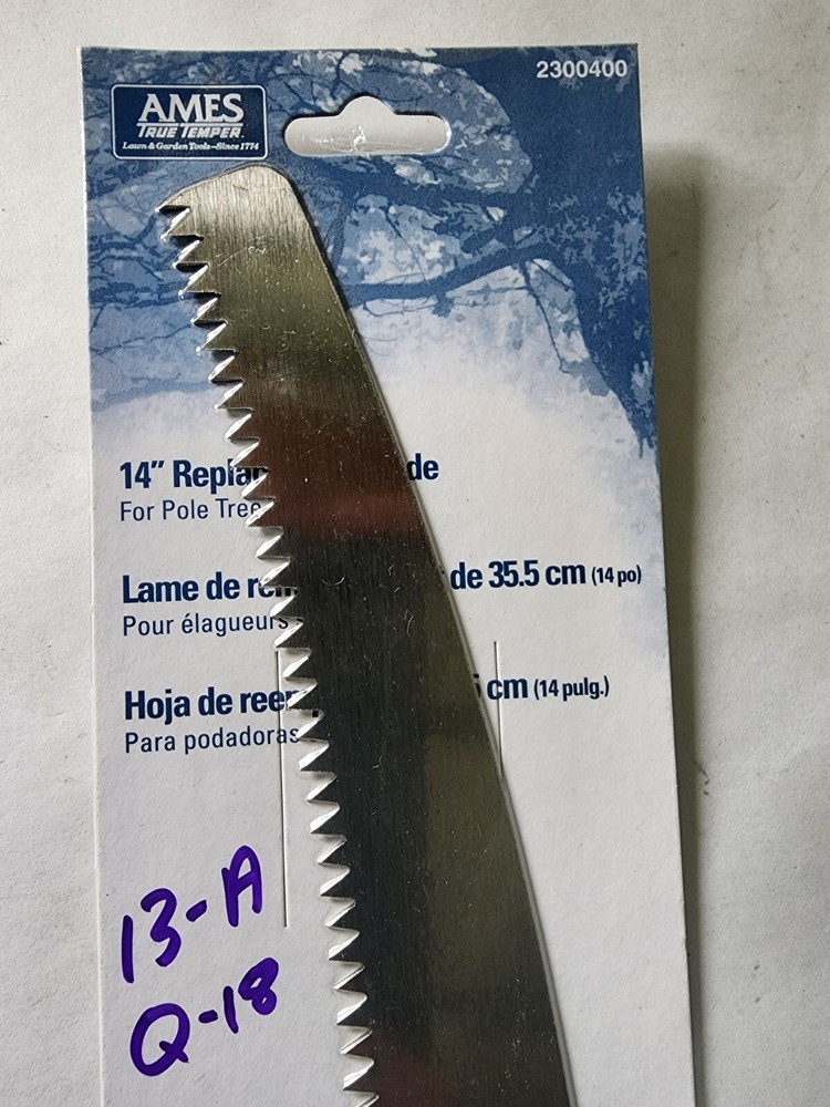 Ames True Temper 2300400 14" Pole Pruner Replacement Blade