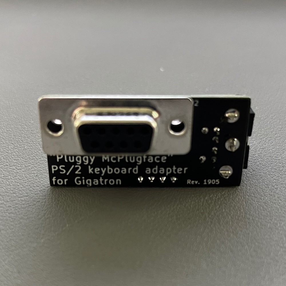 Fully Assembled Gigatron 8 Bit TTL Micro Computer with Pluggy McPlugface Adapter