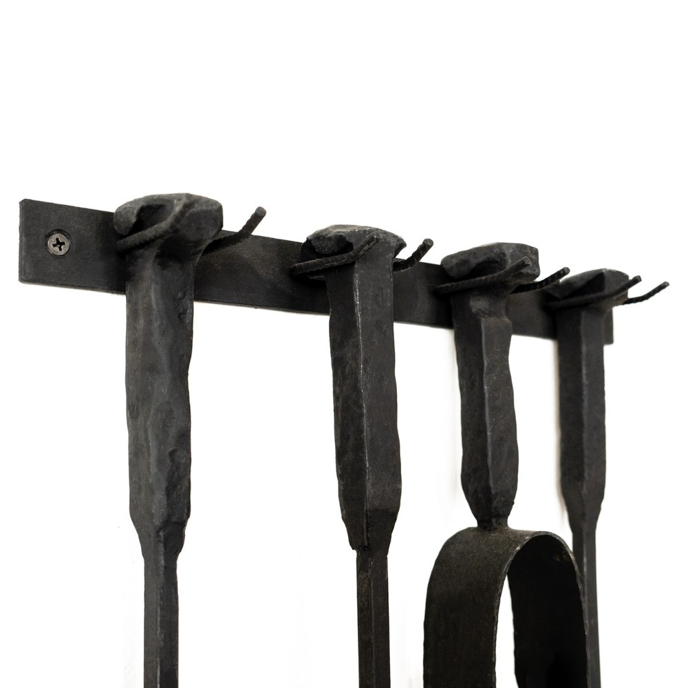 Fireplace BBQ Pit Tools Set Fire Poker Shovel | Blacksmith Made
