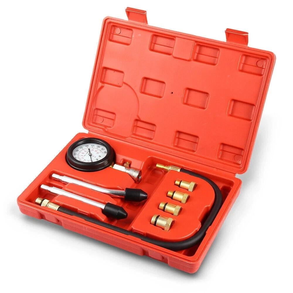 Engine Cylinder Compression Gauge Tester Kit Gas Engine Diagnostic Testing Tool