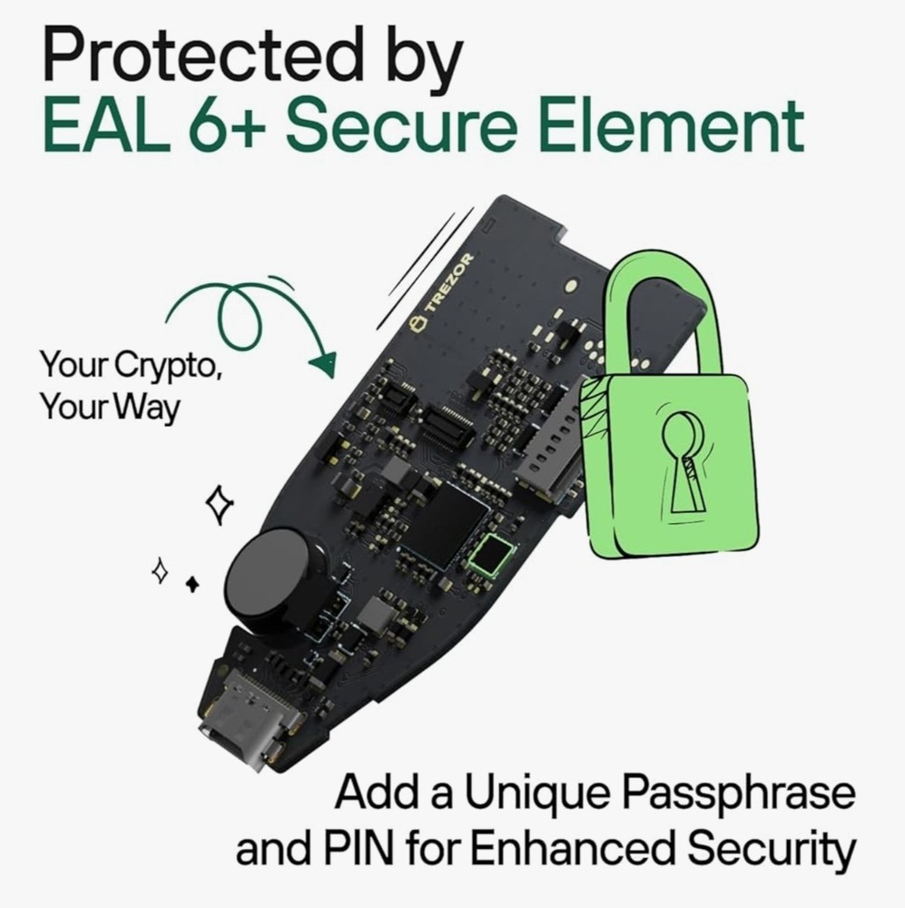 OPEN BOX Trezor Safe 5 Crypto Hardware WalletSecure Element & Passphrase
