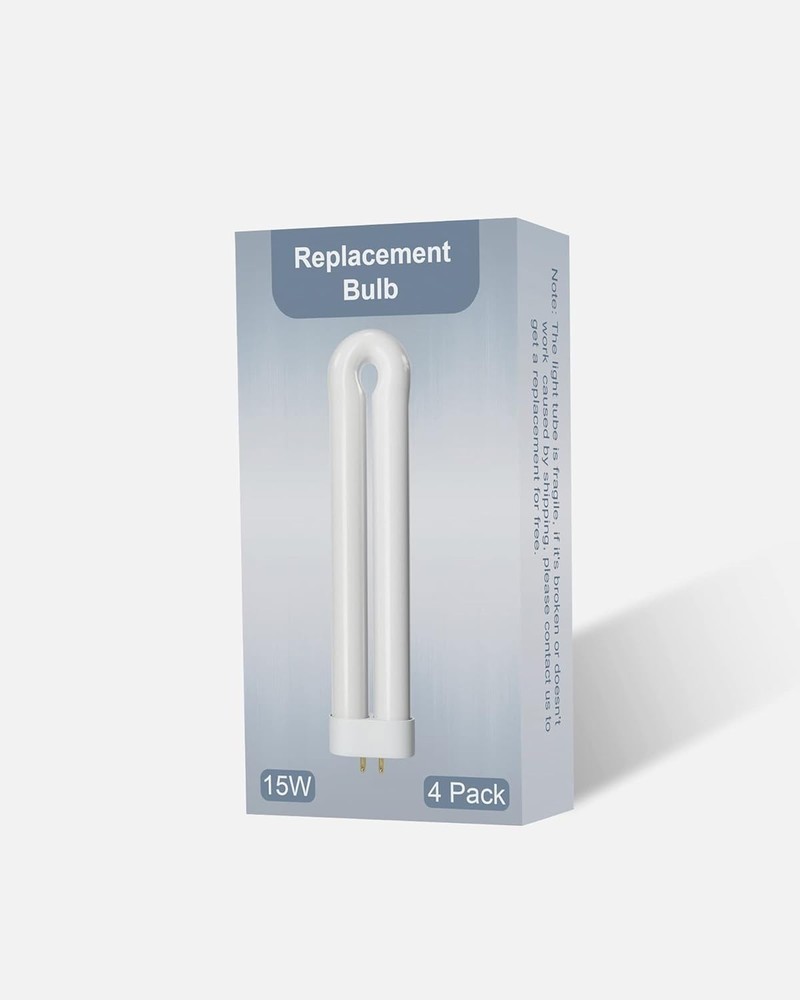 4-Pack Bug Zapper Replacement Light Bulb - 15W Shatter Resistant, Daylight White