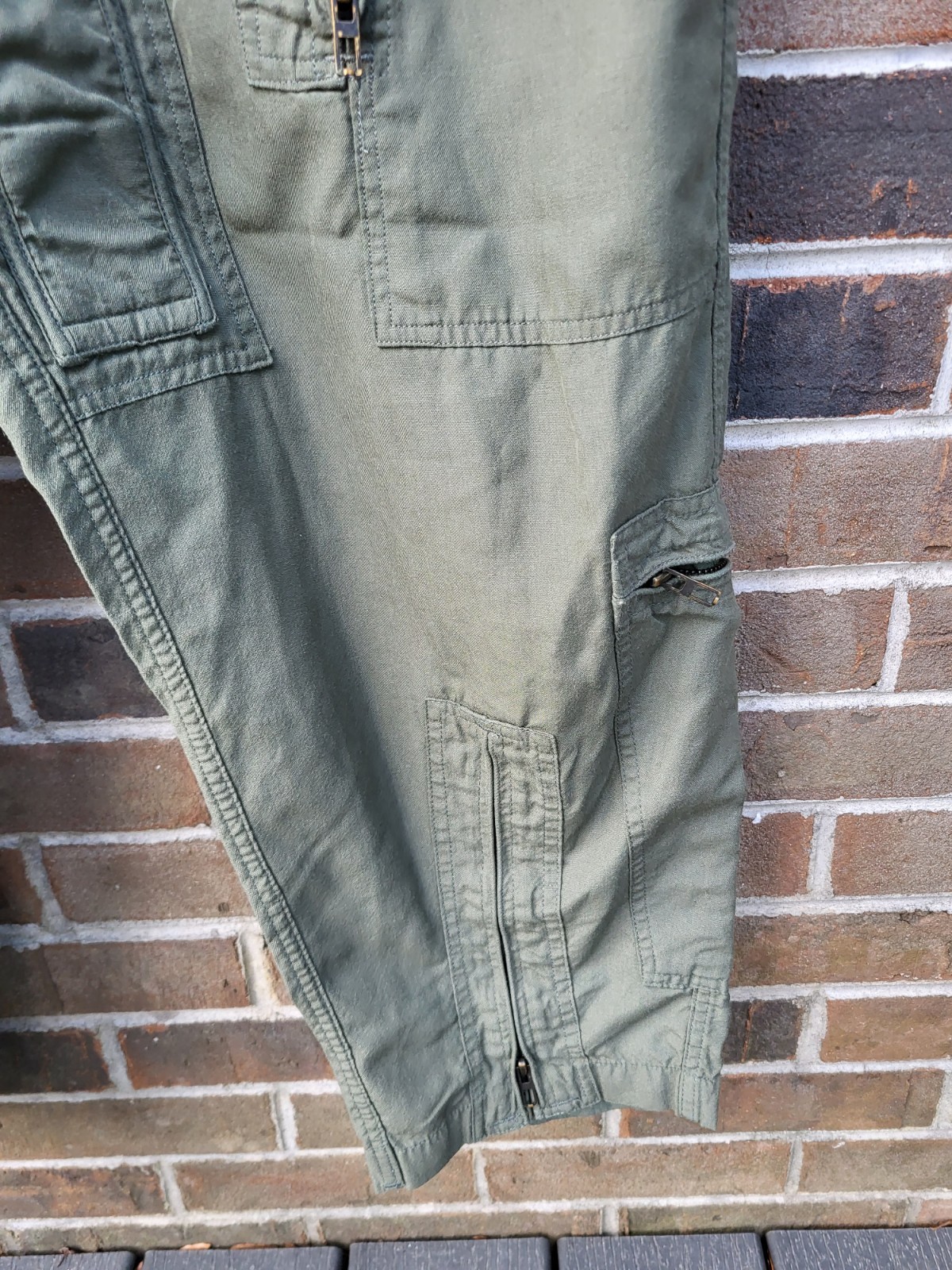 USAF Coveralls Flyers CWU-27P Summer Mens Size 44R Green 90s Military