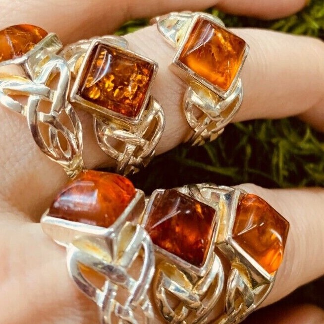 Baltic Amber Woman's Ring ( 7- 9 Sizes)