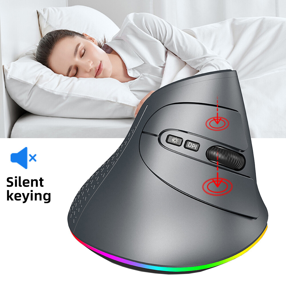 Vertical Mouse Ergonomic 2.4GHz and dual 5.1 Bluetooth-compatible Wireless