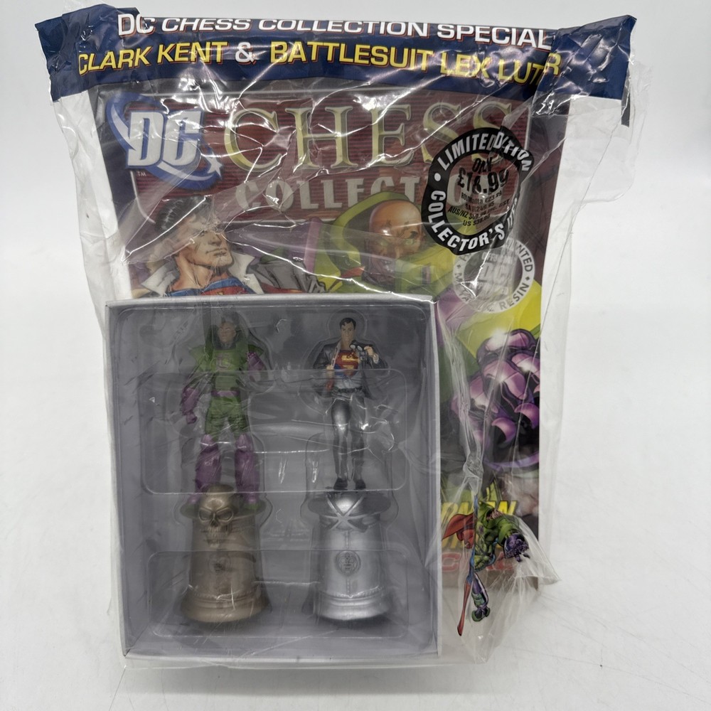 DC Chess Collection  Clark Kent & Lex Luthor Limited Edition Eaglemoss