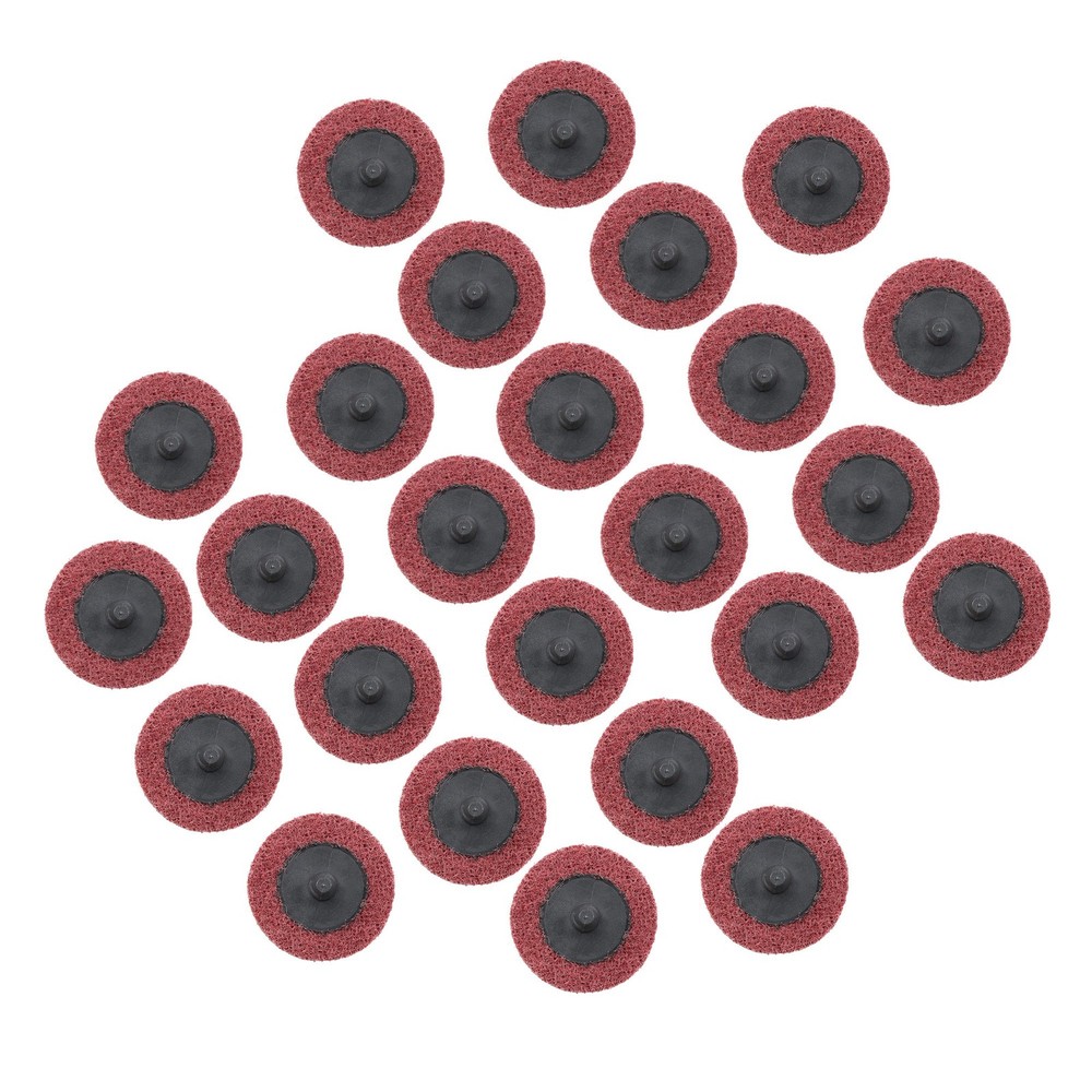 25 Pcs 2 Inch Medium Prep Pad Discs Surface Conditioning Quick Change Discs