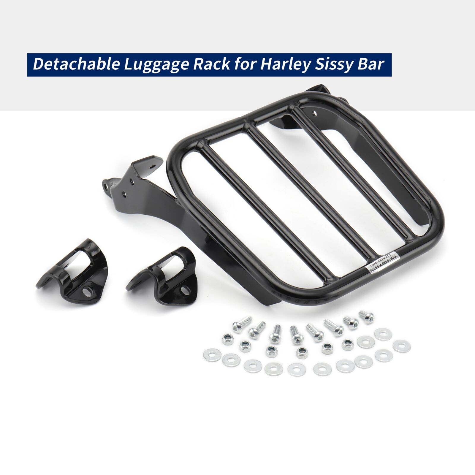 HoldFast Sissy Bar Upright Luggage Rack for Harley Softail Heritage FLHC 2018-up