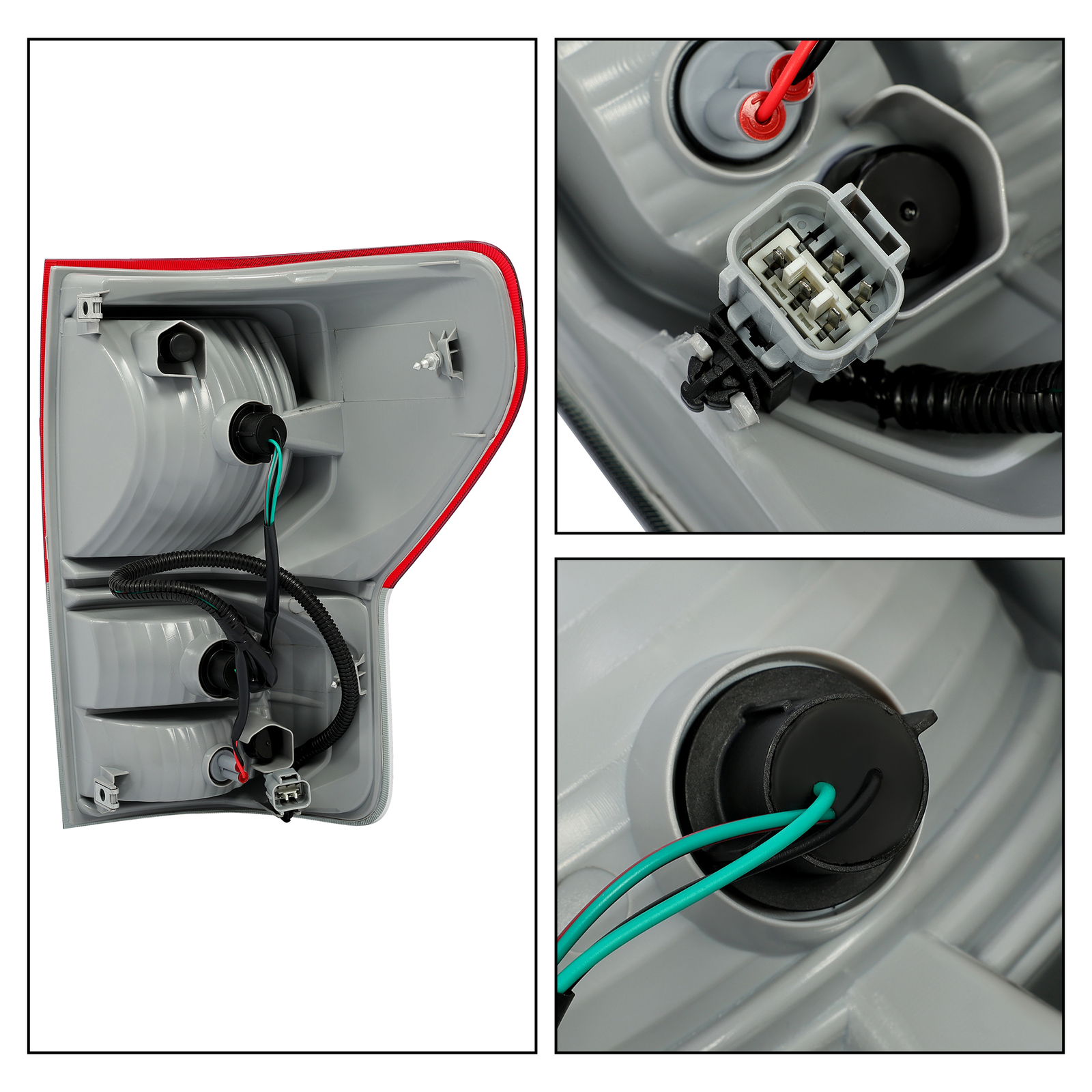 Tail Lights Brake Lamps w/Bulbs Left & Right For Toyota Tundra 2007-2013 10-13