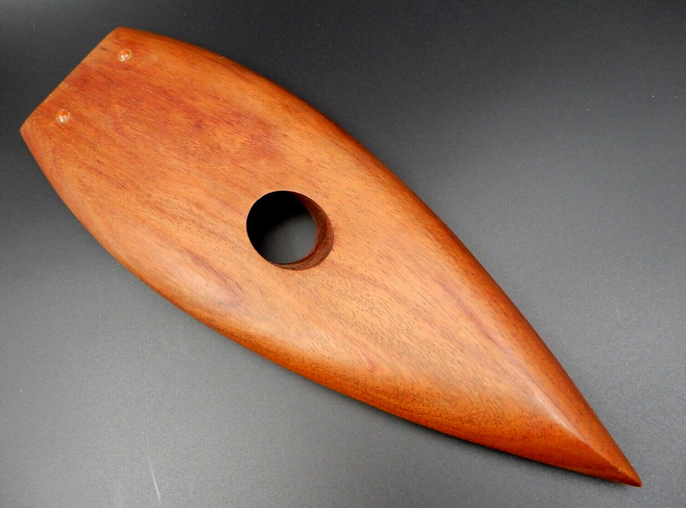 SOLID TEAK WOOD DANISH MODERN BOTTLE SUPPORT AND COASTER