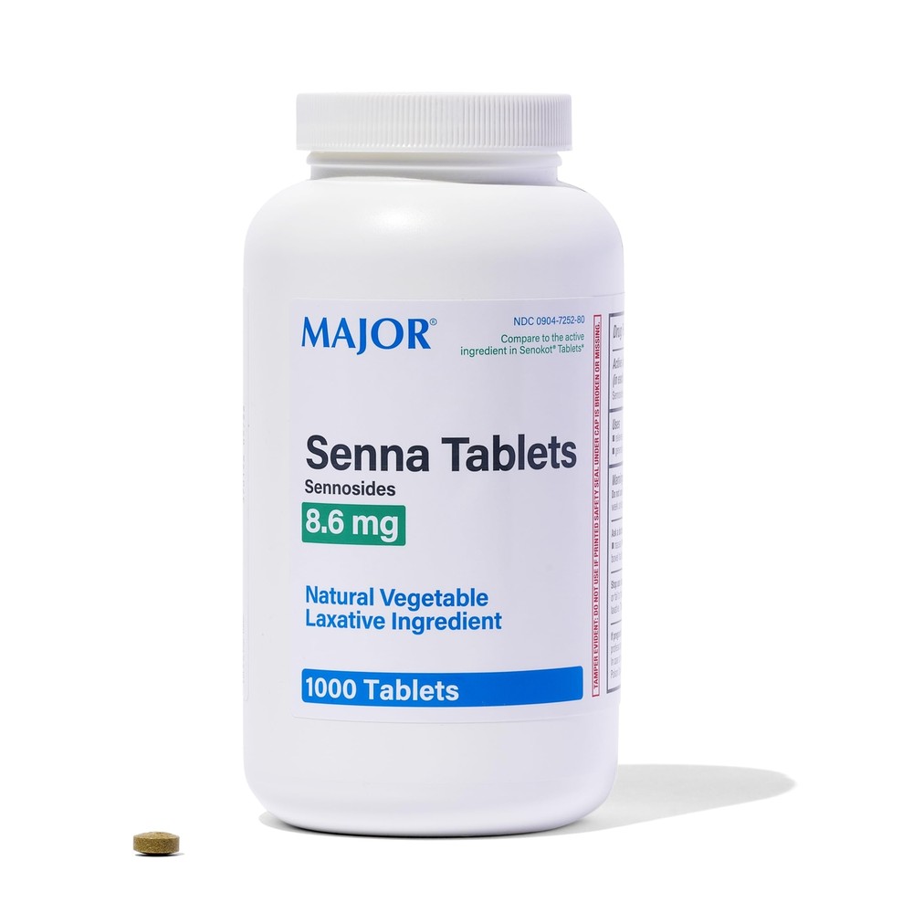 Major Senna 8.6mg Laxative Tablets 1000ct