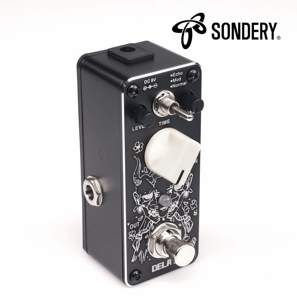 Sondery Digital Delay Pedal with 3 Effects - Echo Modulation and