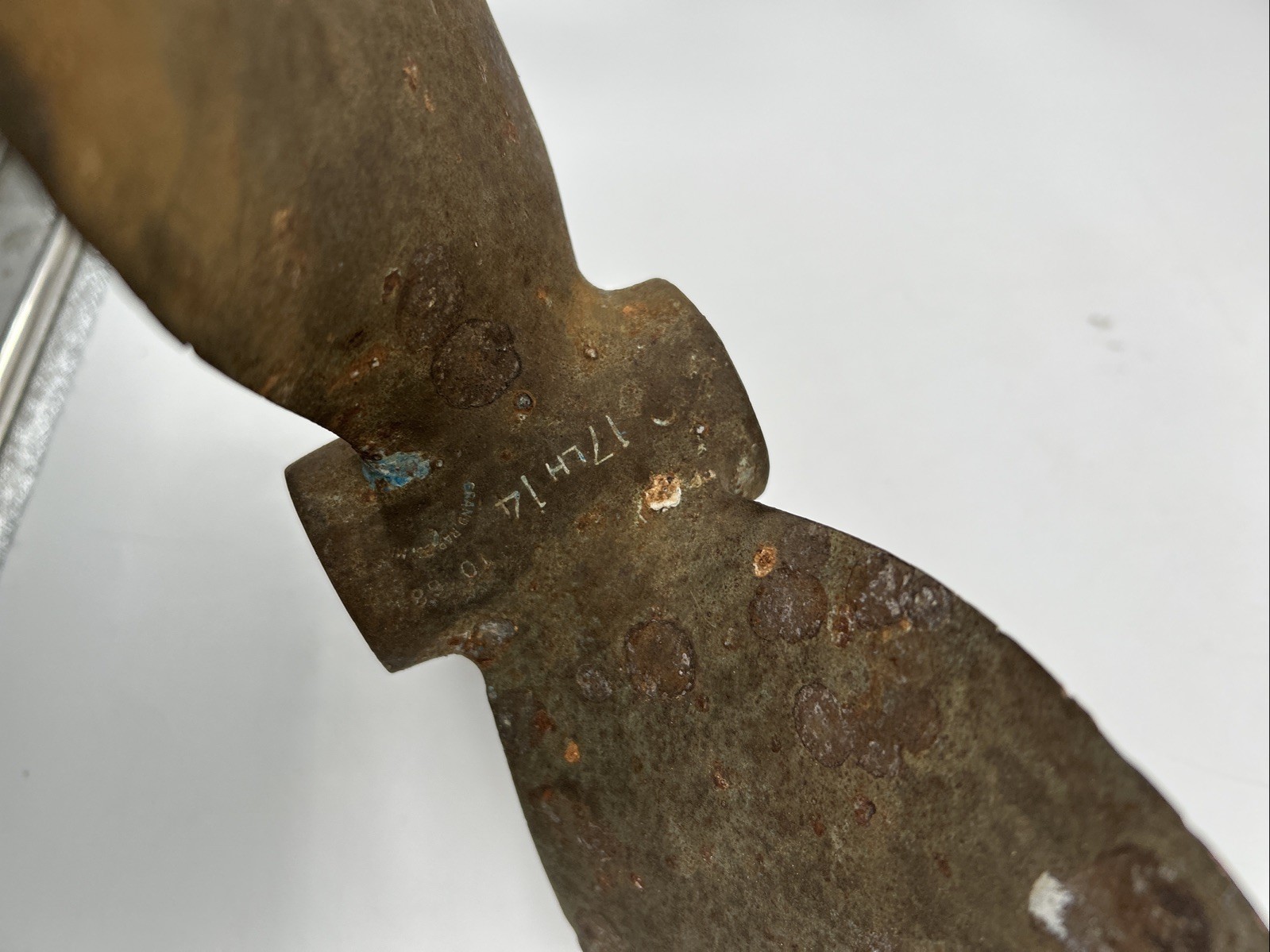 grand Rapids Vtg Brass Boat Propeller 3 Blade 1" Shaft 17 LH 14