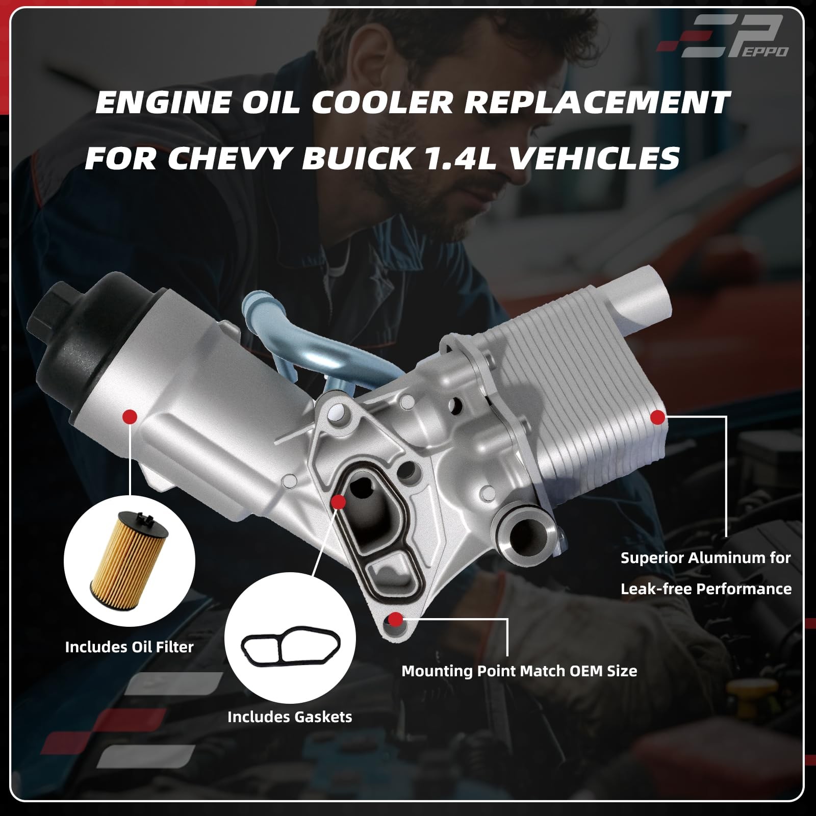 EPPO Oil Filter Housing 918-428 for 2011-2021 Chevy Cruze, 2012-2020