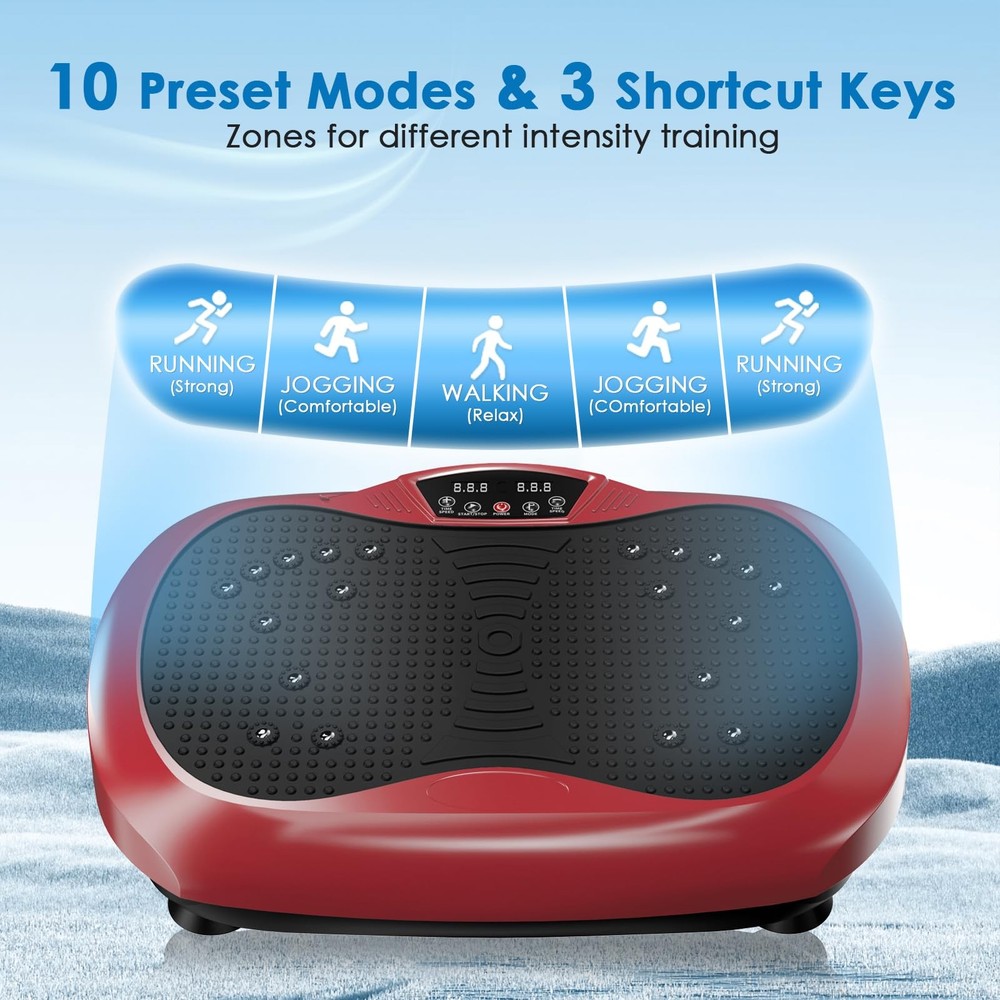 Vibration Plate Exercise Machine - Whole Body Workout Vibration Platform Lymp...