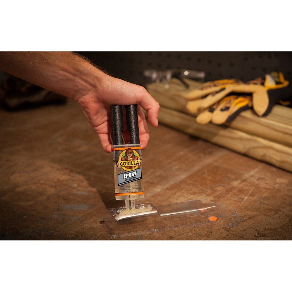 Gorilla Epoxy Syringe: 0.85 fl. oz. (Clear) [2 Items]