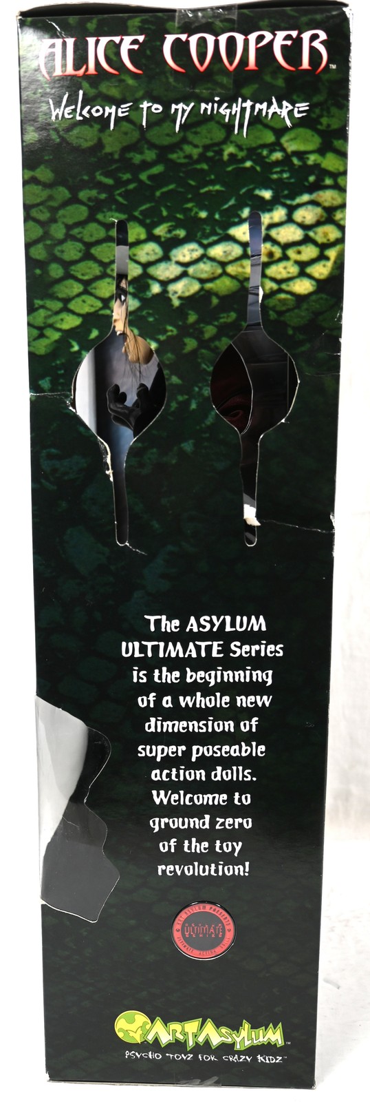 NEW ALICE COOPER Welcome To My Nightmare Art Asylum 18" SINGING ACTION FIGURE