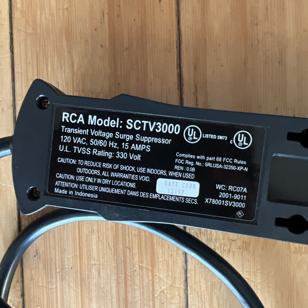 RCA SCTV2000 Transient Voltage Surge Suppressor