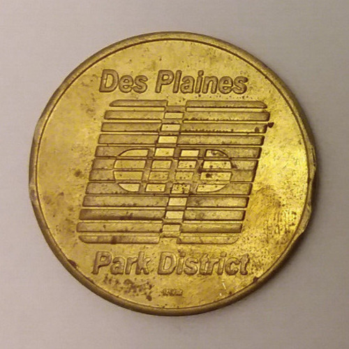 Des Plaines Park District Illinois Batting Cage Token 28mm