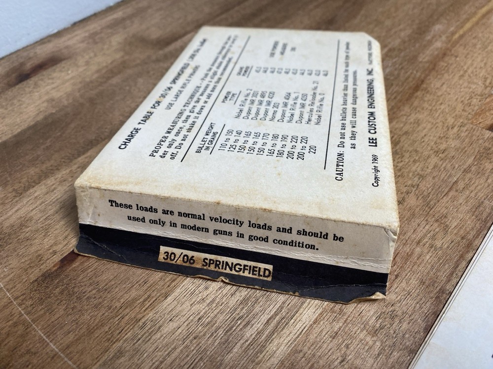 Vintage LEE Loader Complete Reloading Tool Set 30/06 Springfield