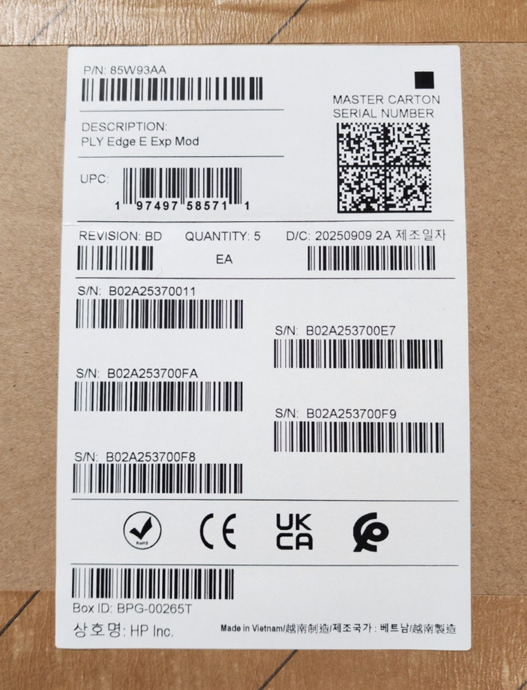 HP Poly 85W93AA Edge E Phone Expansion Module - New in Box