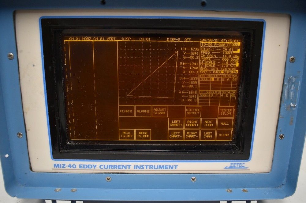 ZETEC - model MIZ-40A - Eddy Current Component Testing Machine w/ case - OH2