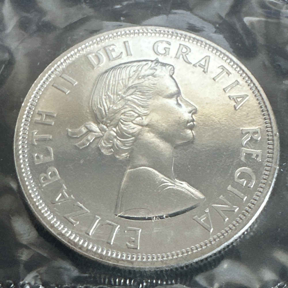 1964 *Missing Dot* Canada Silver Dollar Proof-like Uncirculated Coin