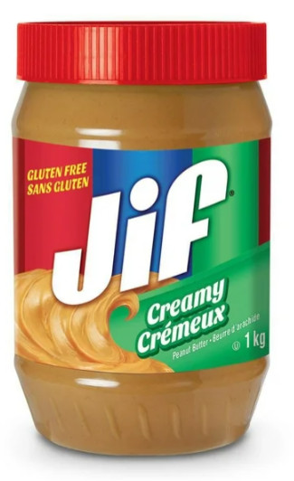 Jif Creamy Peanut Butter, 1kg (Imported from Canada)