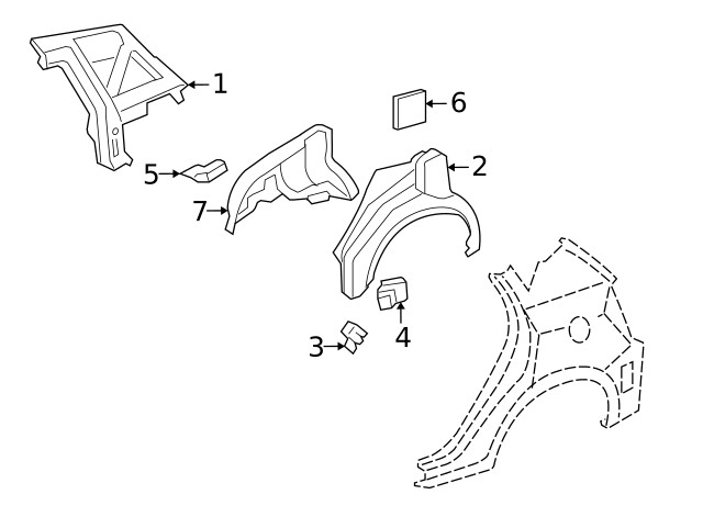 Genuine GM Outer Wheelhouse 19183980