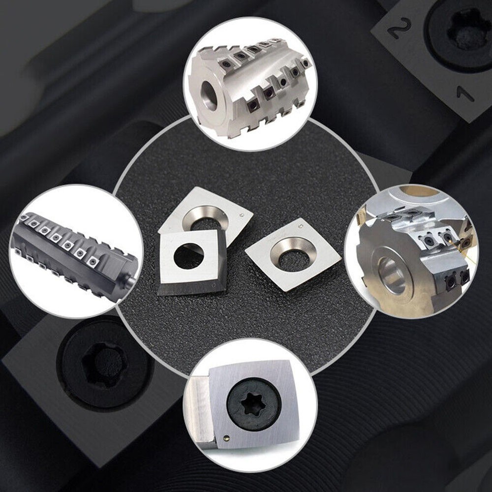 Carbide Blade Insert Set Ten Pieces with Dimensions 11 x 2 mm for Tools