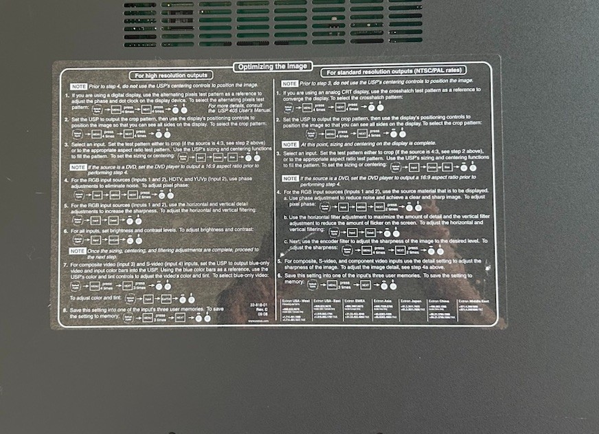 Extron USP 405 Universal Signal Processor