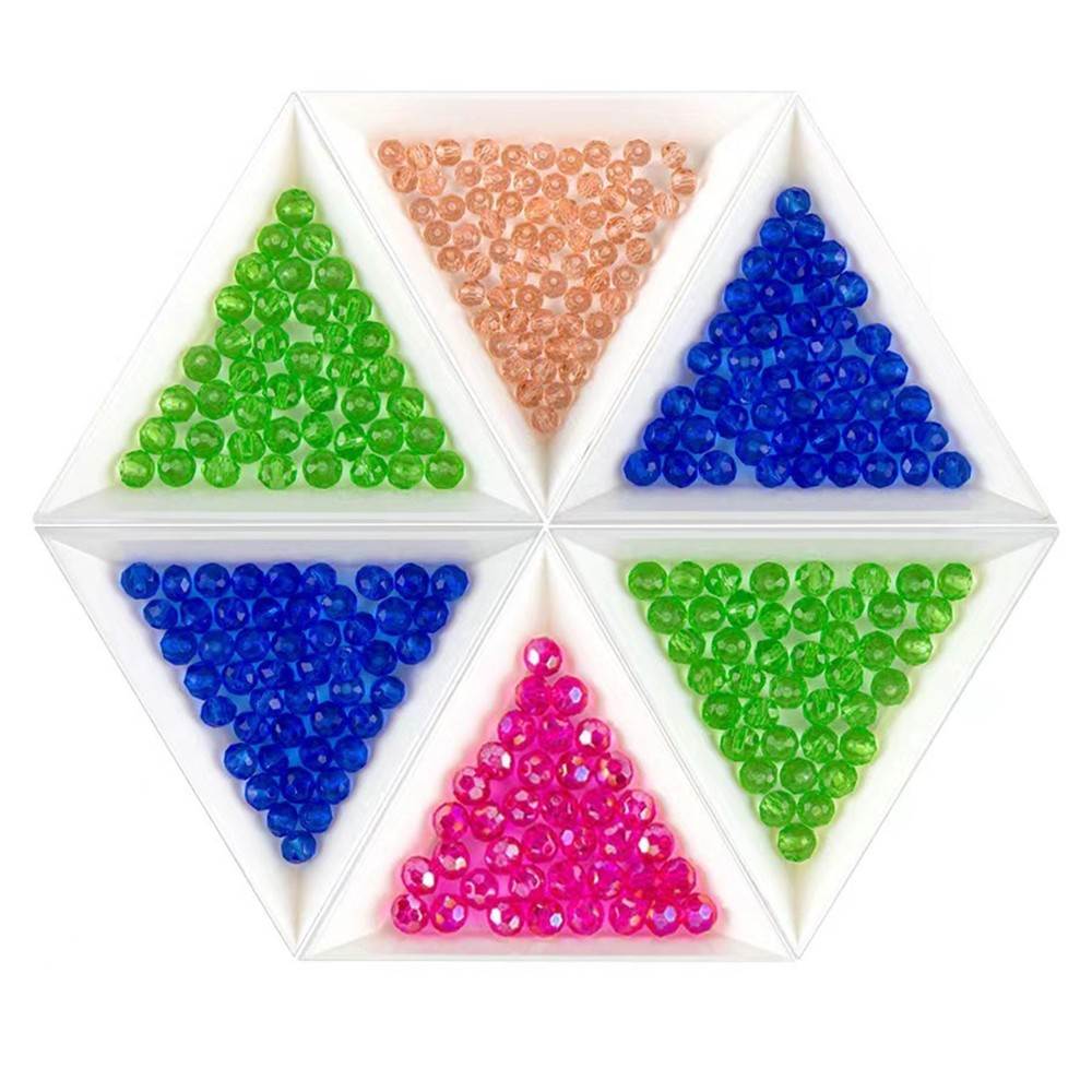 50 Pieces Bead Sorting Trays Containers Organizer Manicure Tools Small Picking