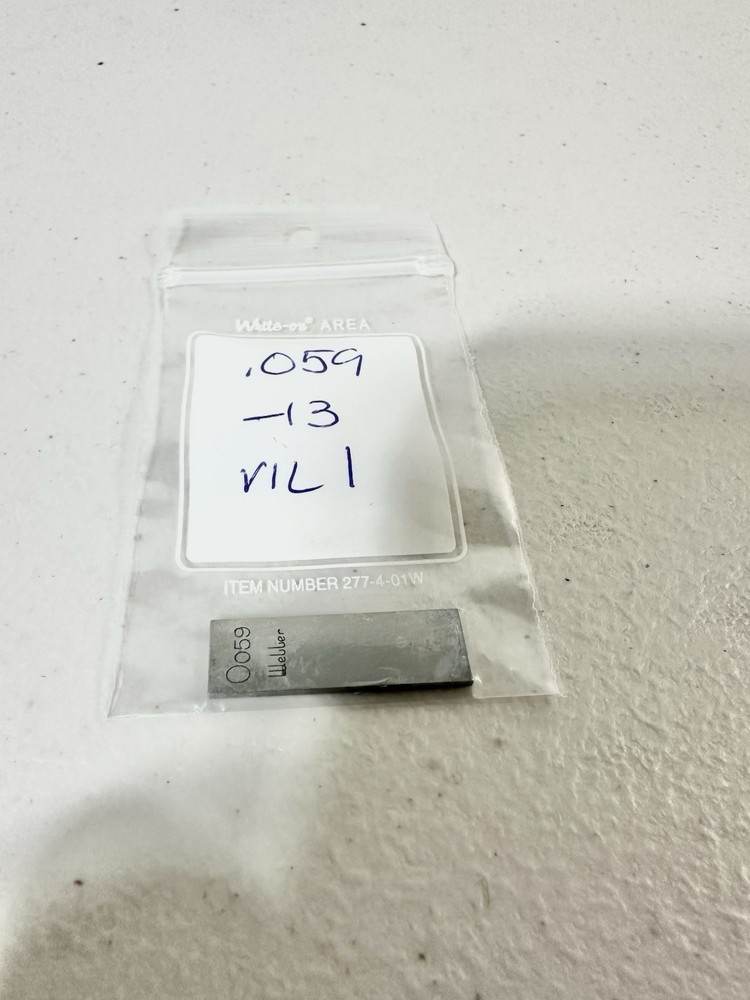 Steel Rect Gage Block .059”Different Brands Webber , CMI, And More