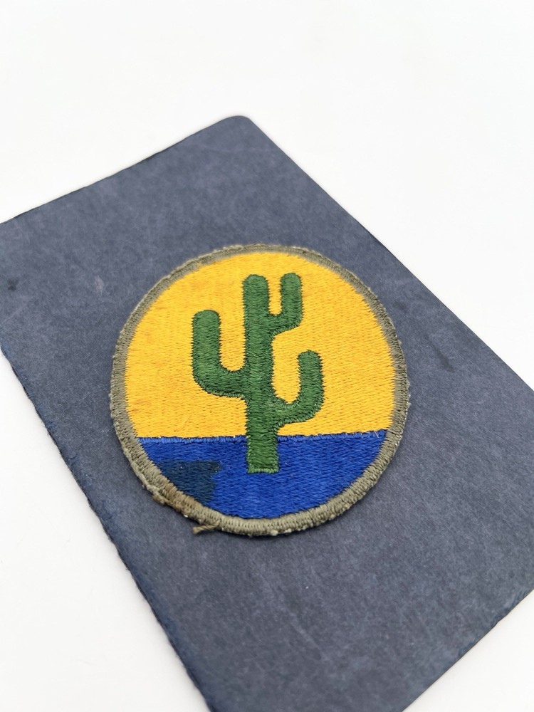 Original WWII U.S. Army Desert Training Center Patch Cactus DTC 1942