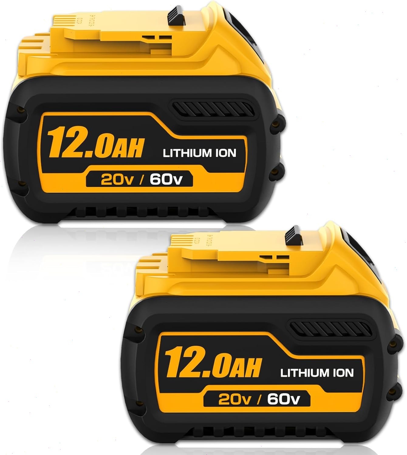 2Pack 12.0AH DCB609-2 For DEWALT DCB612 20V/60V MAX FLEXVOLT Lithium-Ion Battery