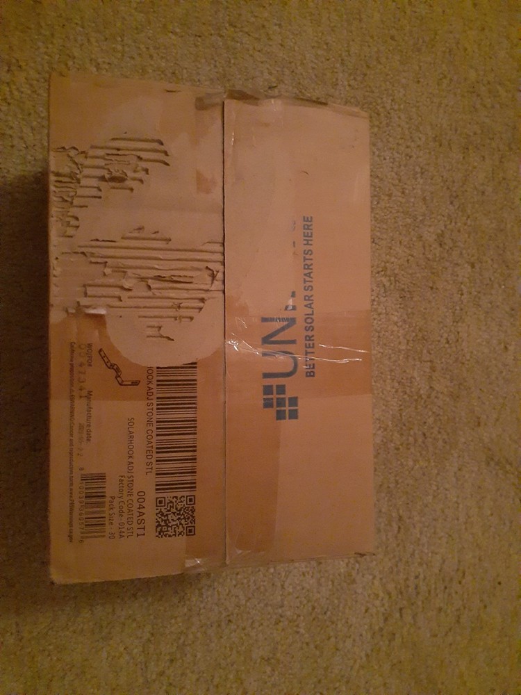 Unirac Solarhooks 004AST1 30 count box sealed