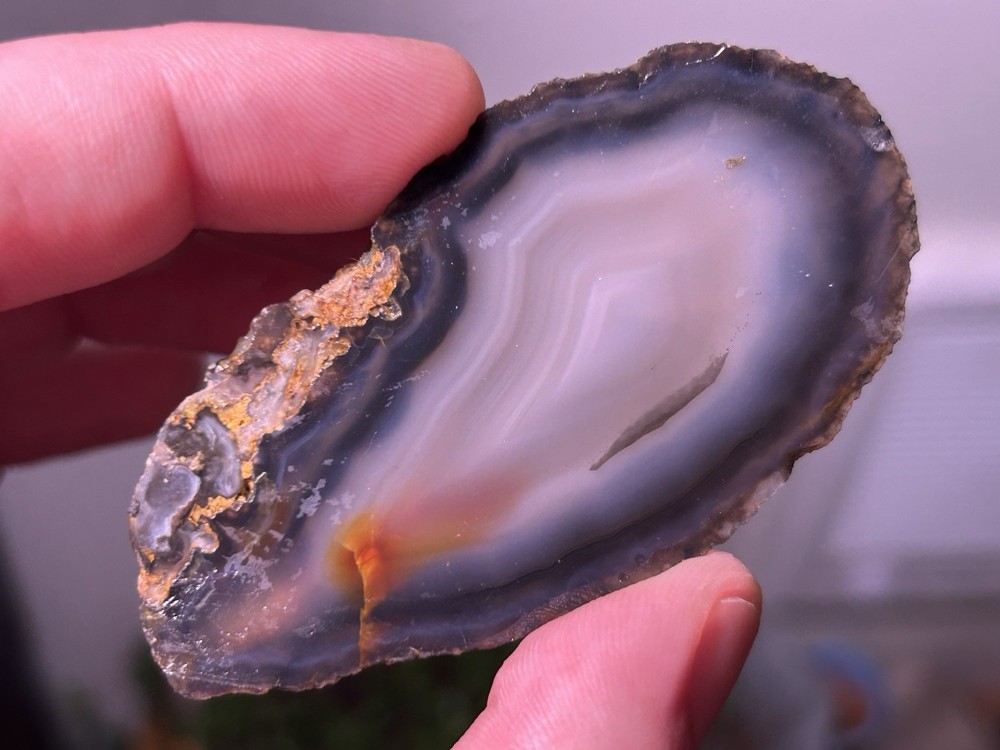 2 Pounds Agate Slabs For Lapidary Use - Not Polished
