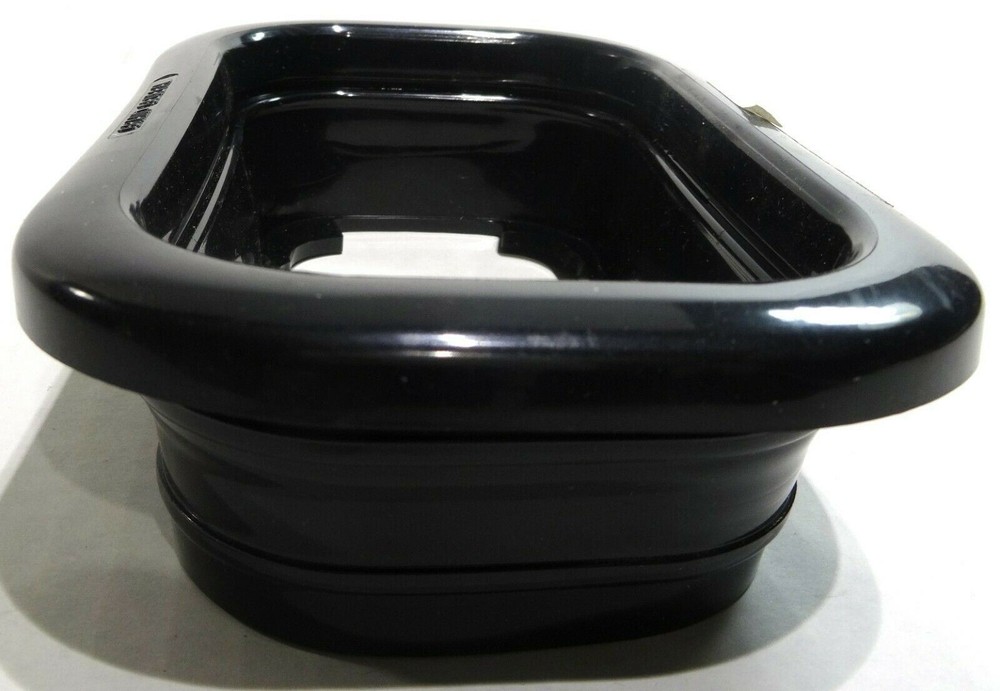 Rectangular Light Grommet Black PVC Open Back GG#80781 Each