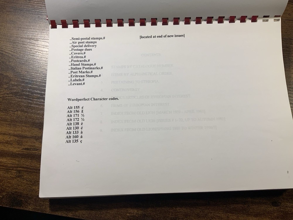 Cumulative Index Meneliks Journal 1977-1997 Paperback A4 Size Paperback