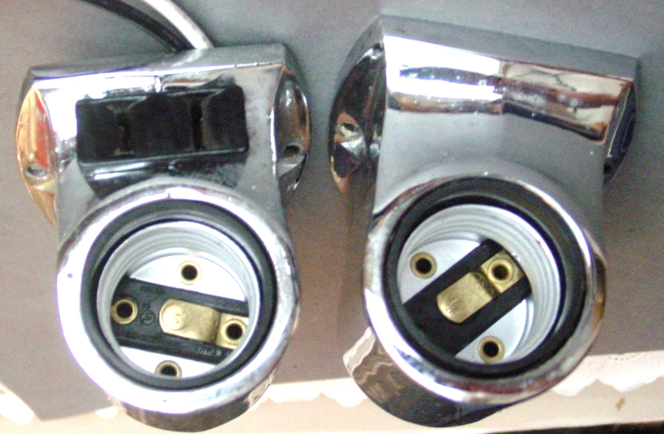 2 Vintage Perko Yacht Bulkhead Galley Art Deco Light Fixture Camper Boat Cabin