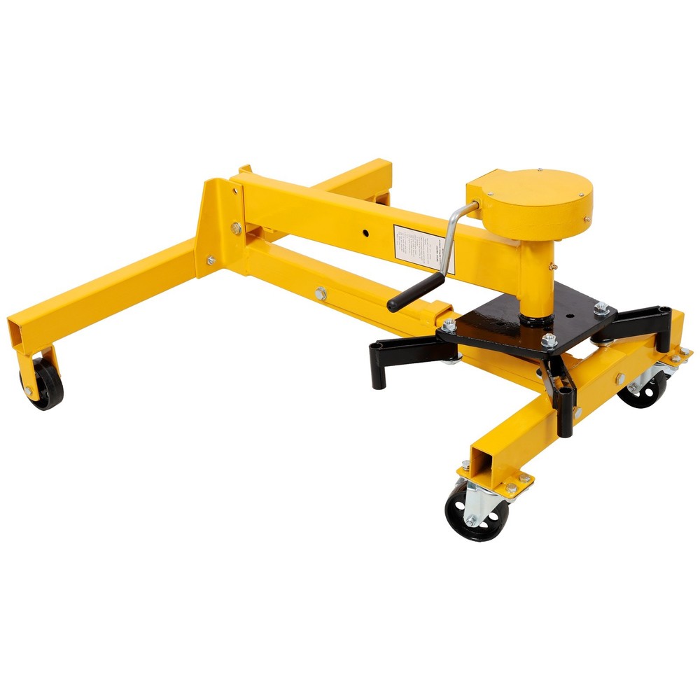 1000lbs Folding Engine Stand - 360° Rotating Head, Yellow