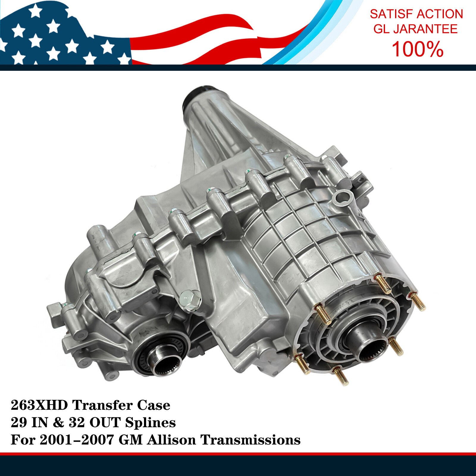 263XHD New Transfer Case Unit For 2001-2007 6.6/8.1L Chevy/GMC 2500HD 3500HD