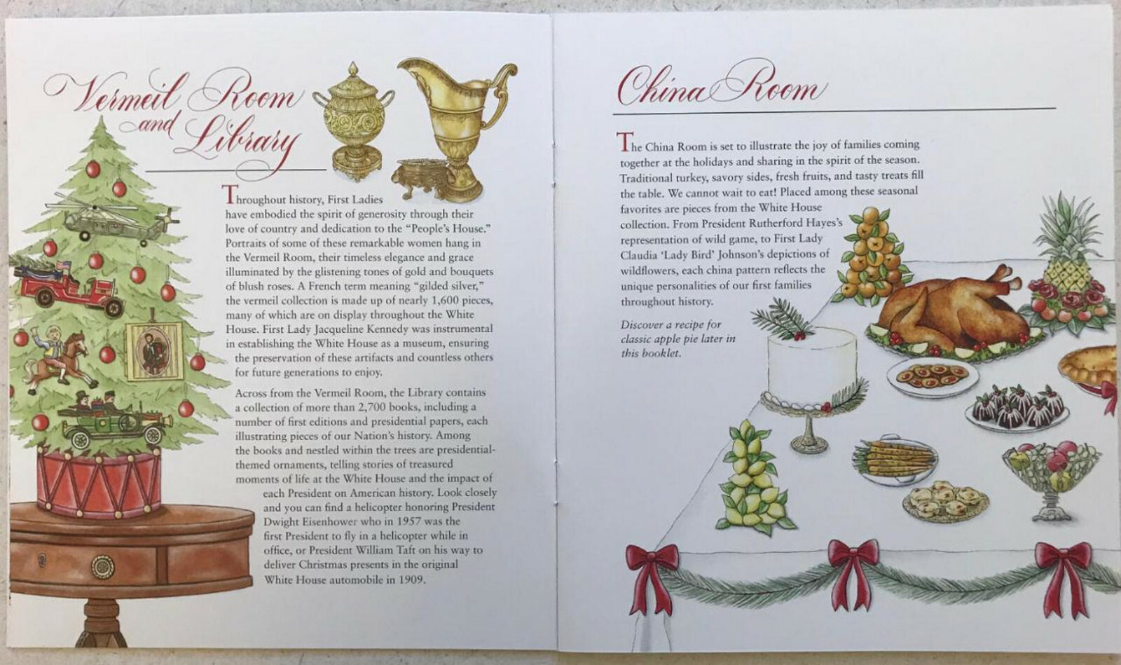 Donald Trump Melania 2019 White House Christmas Holidays Tour Book Program POTUS