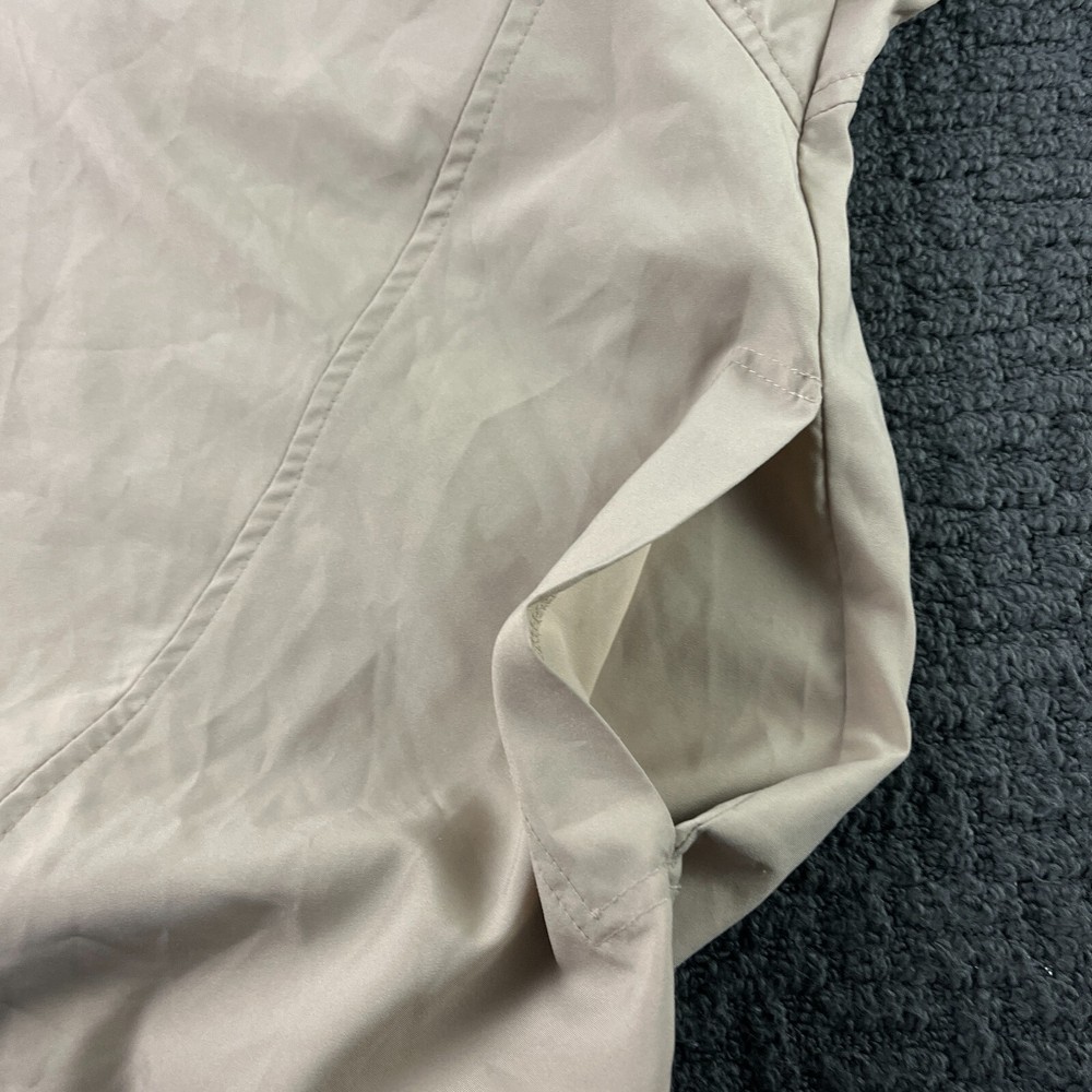Zero Restriction Jacket Mens Large Beige Windbreaker Golf V-Neck Pullover
