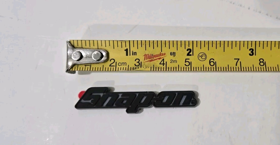 6PK SNAP ON TOOL BOX LOGO EMBLEM MATTE BLACK Plastic Badge Decal 2" NEW MICRO !!