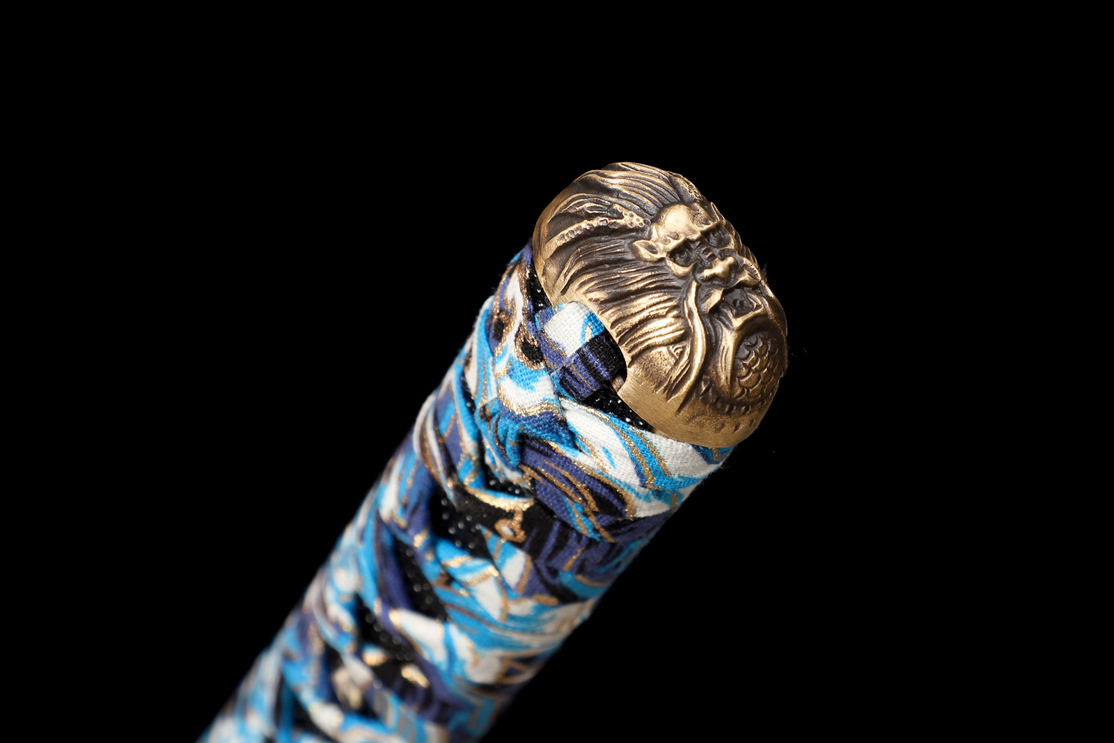 KATOKU Katana Samurai Sword Damascus Steel Brass Tsuba Razor Sharp New Blade